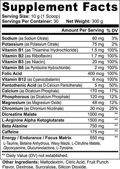 Energy & Focus Fruit Punch