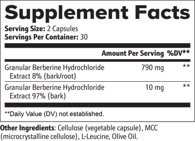 Berberine Supplement Facts