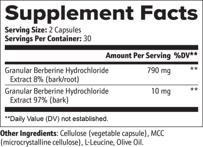 Berberine Supplement Facts