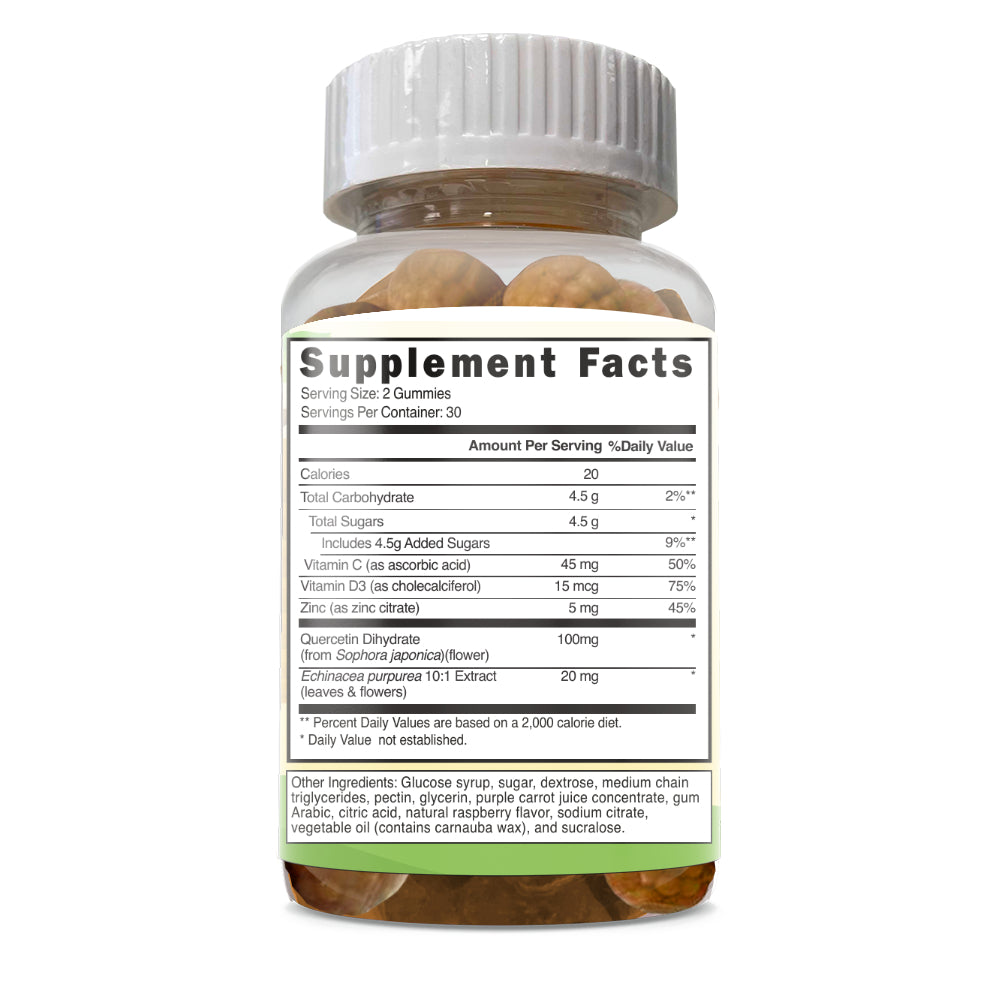 Immune Support With Quercetin Gummies